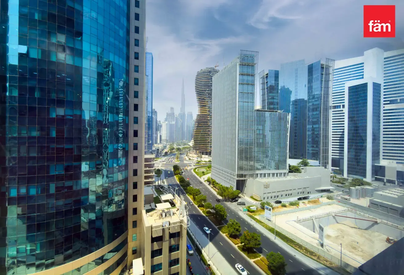 Mid Floor Shell & Core Office With City Skyline Vw
