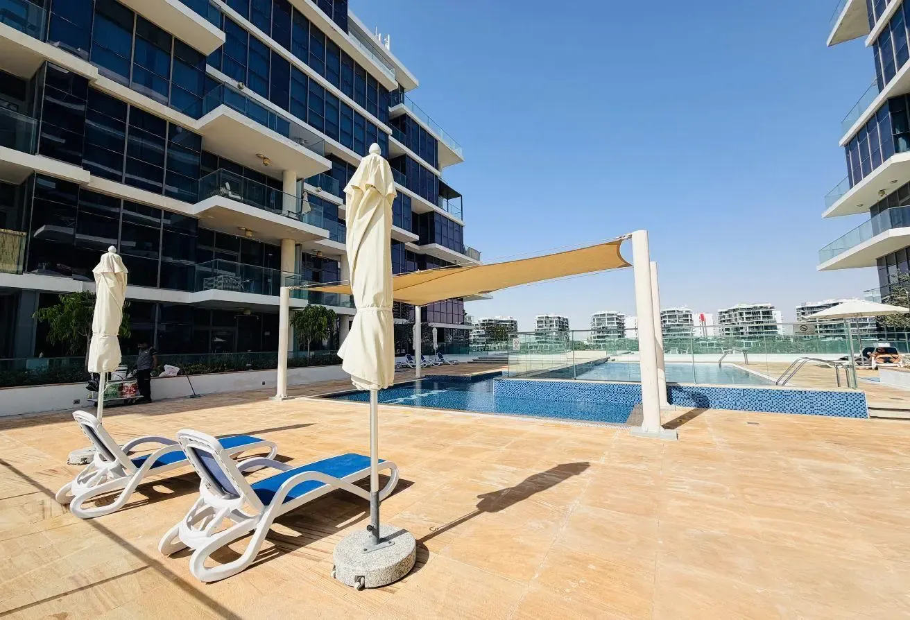 Pool View I Luxurious 1BR & Hall I Semi Furnished