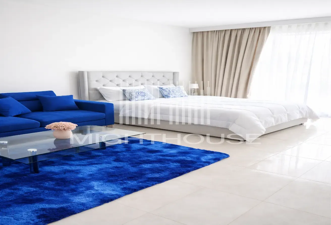 Furnished Studio | Balcony & City View |12 Cheques