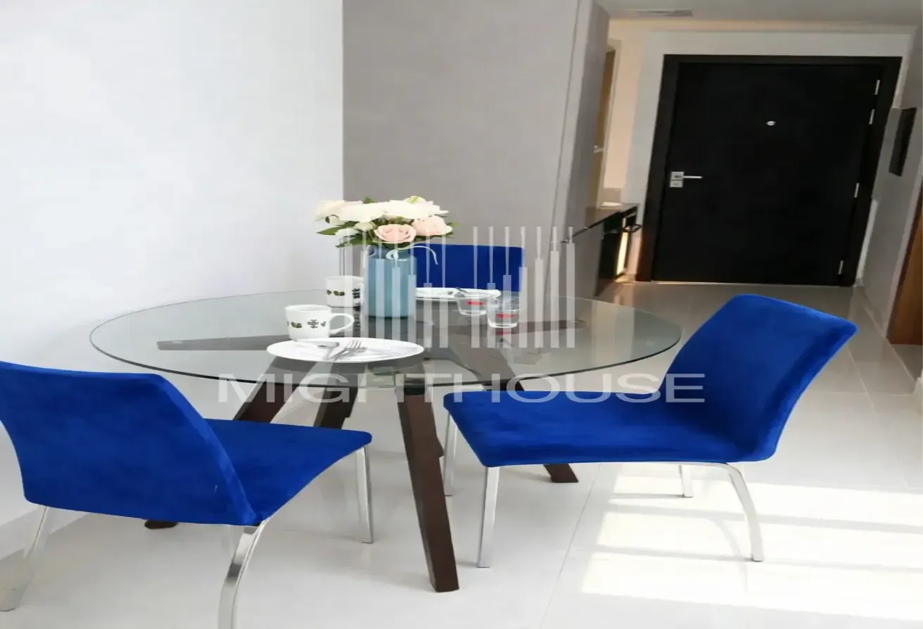 Furnished Studio | Balcony & City View |12 Cheques