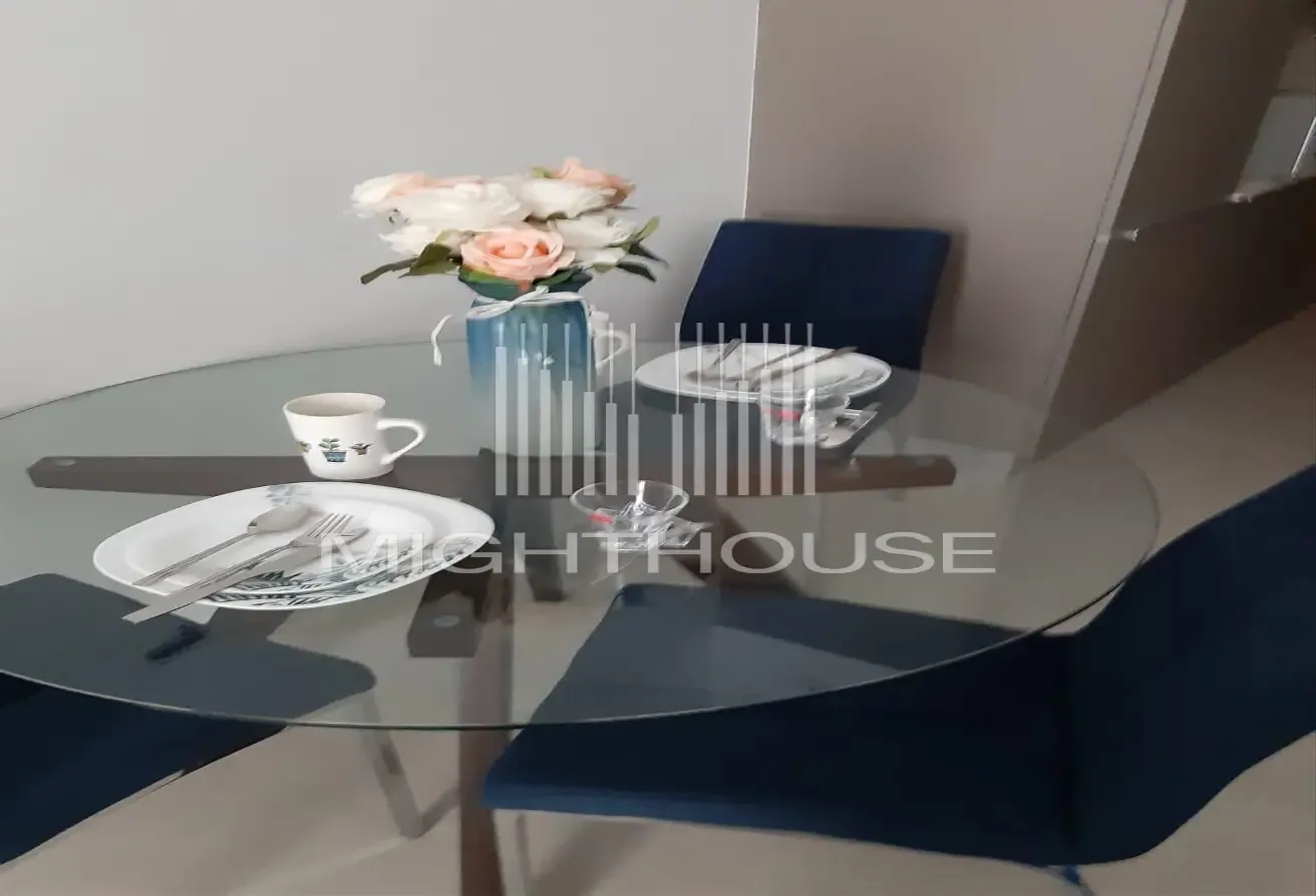 Furnished Studio | Balcony & City View |12 Cheques