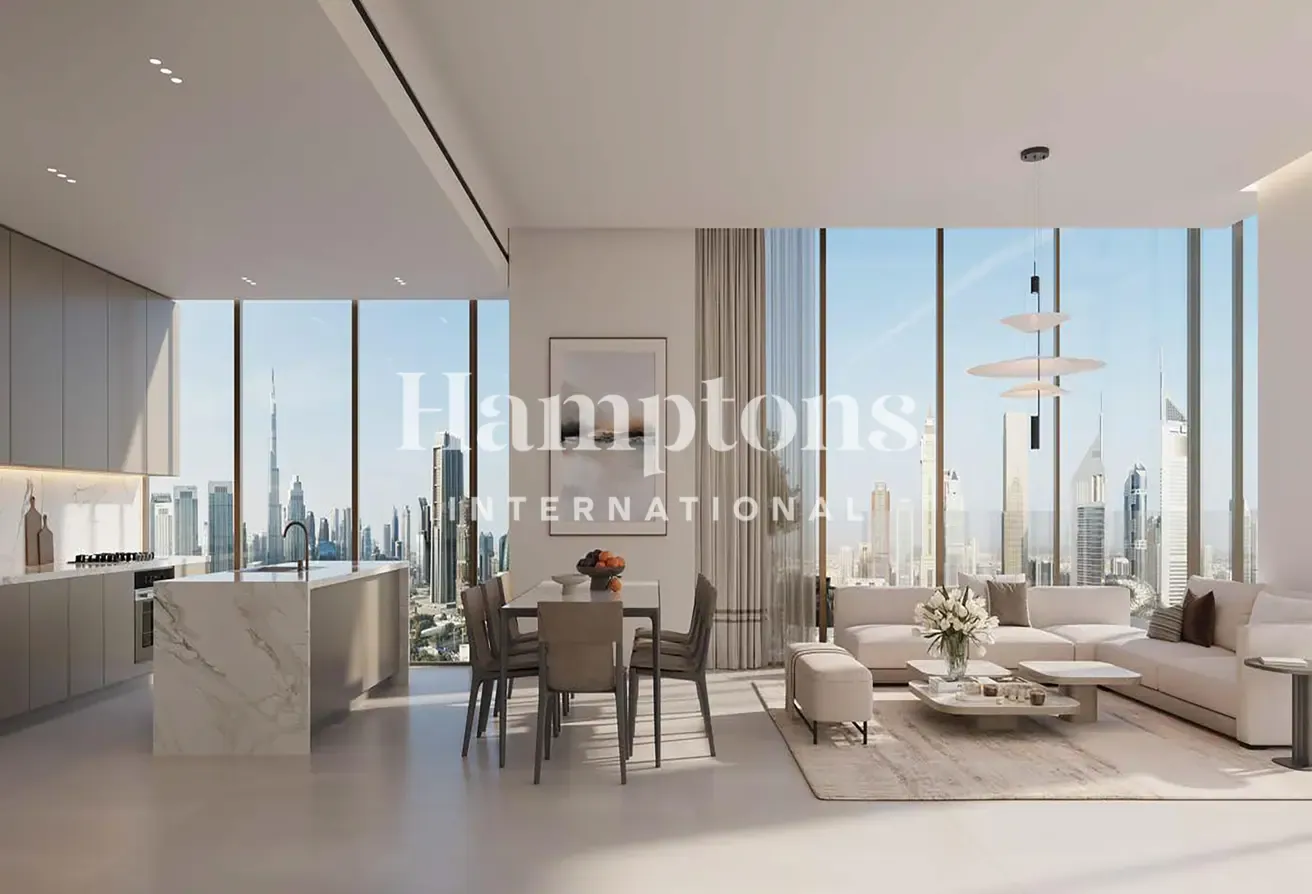 3 BR+Maid |DIFC |Type A |Burj Khalifa View |At OP