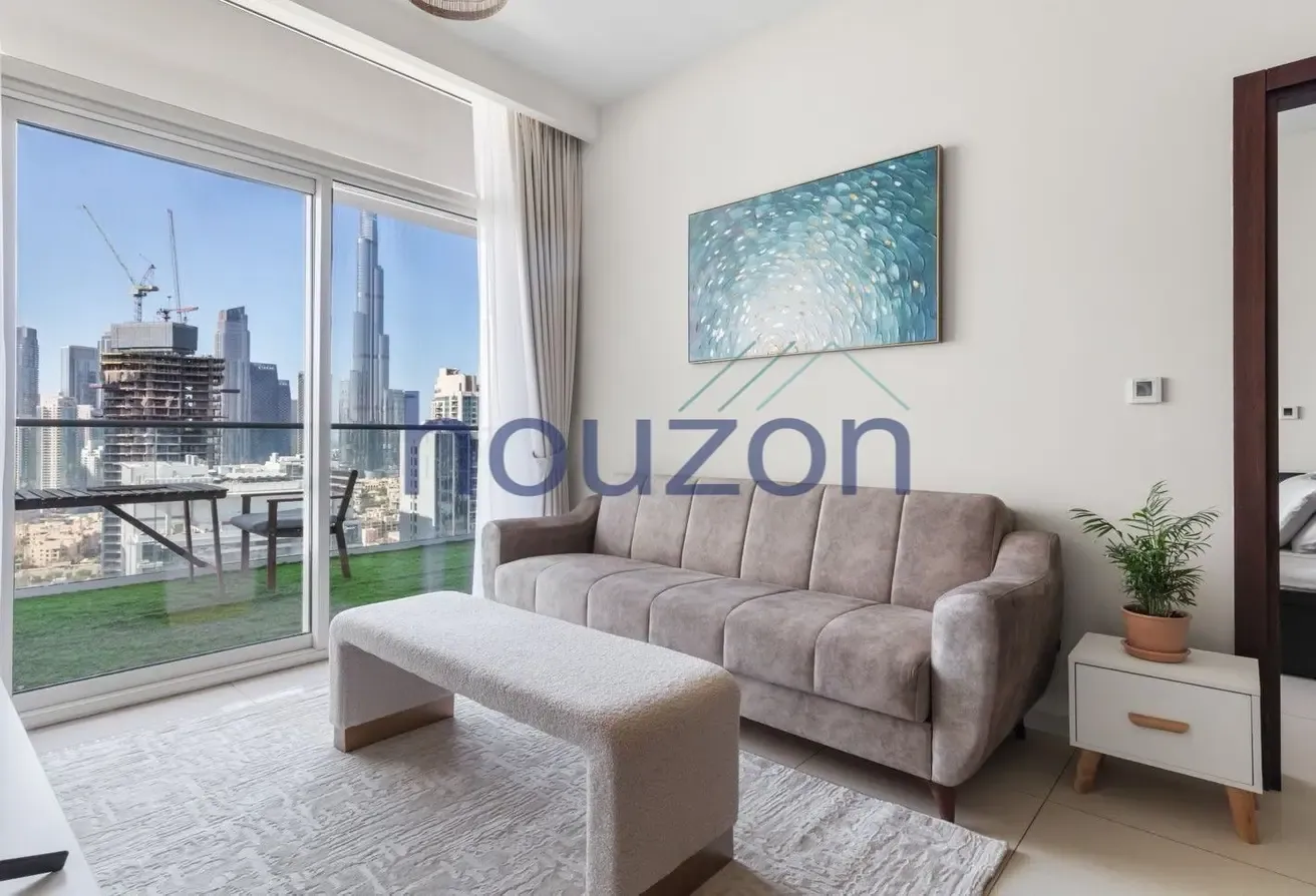 Modern 2BR | High Floor | Burj View | Furnished