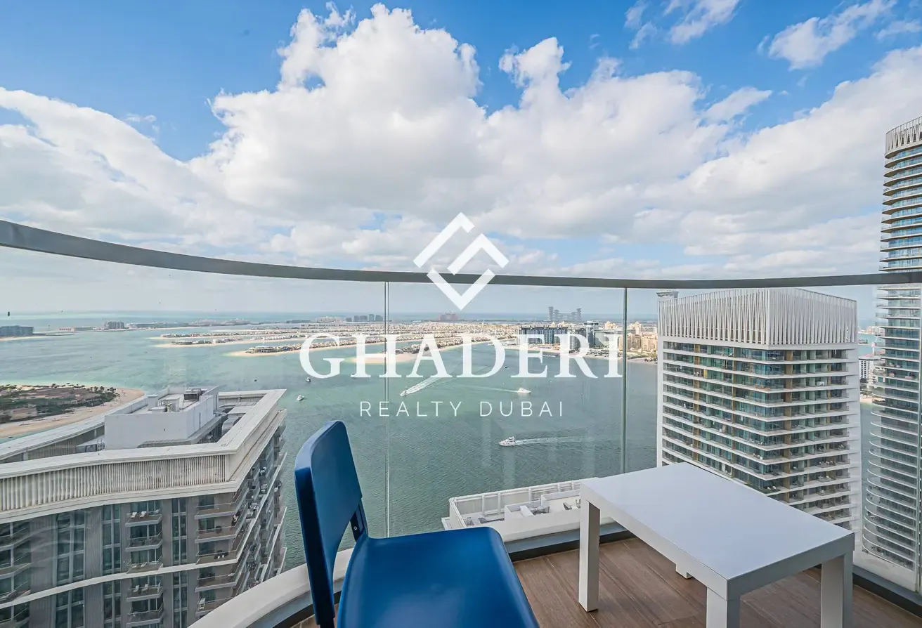 High Floor I Full Palm and Marina View I Vacant