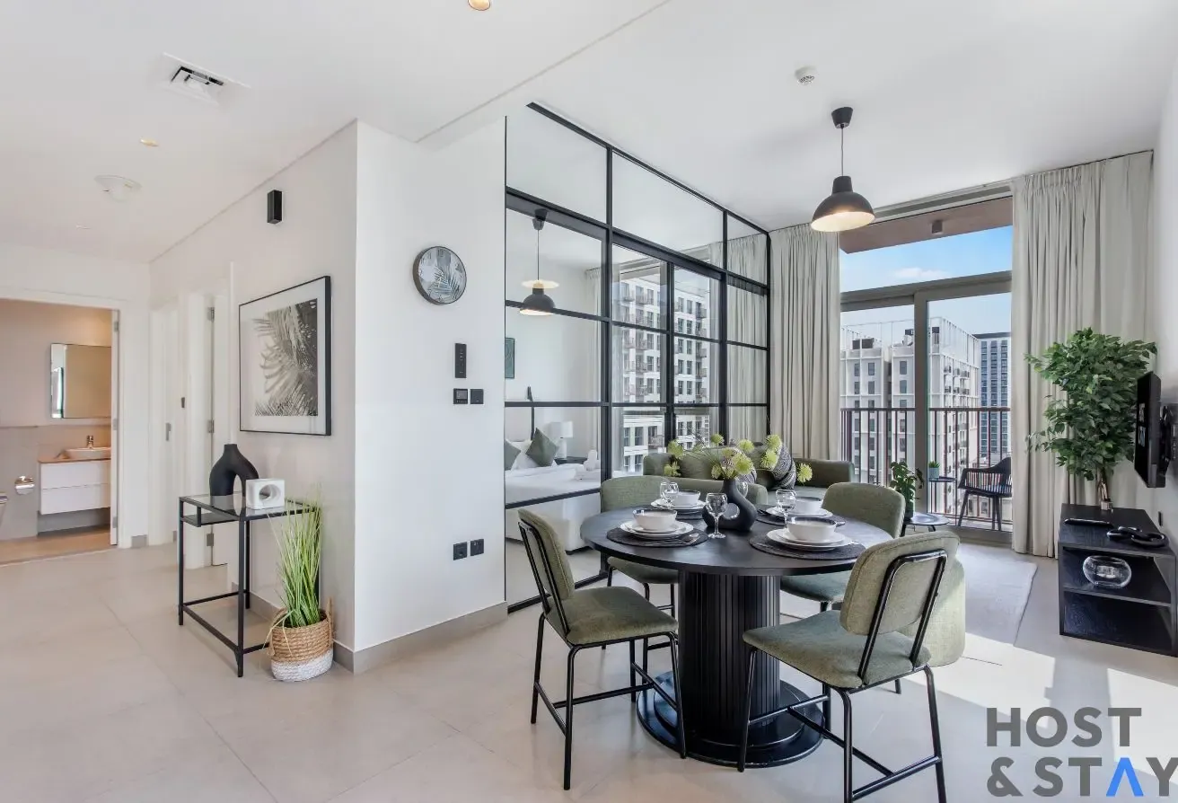 Elegant 2BR Retreat In Dubai Hills with pool view