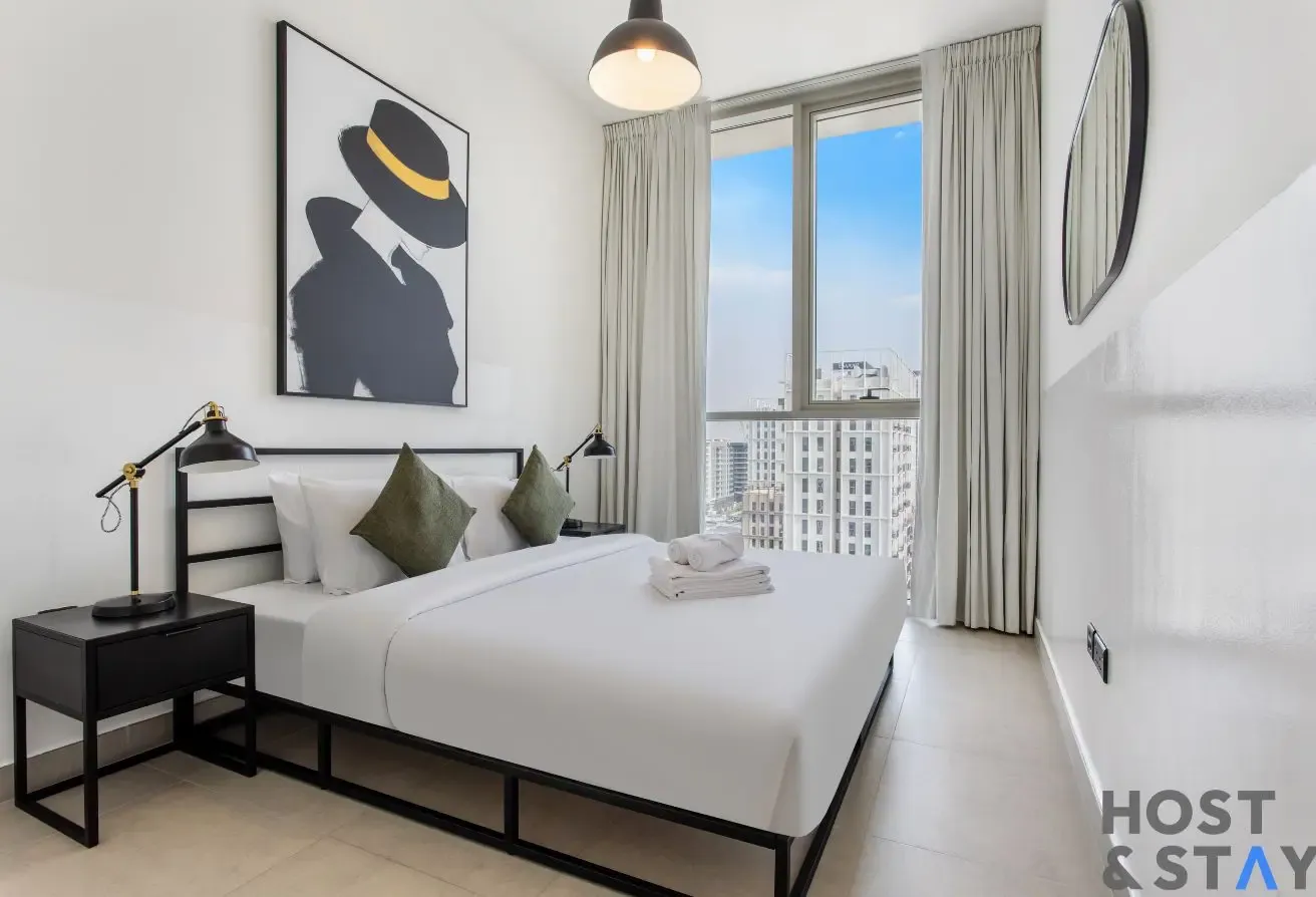 Elegant 2BR Retreat In Dubai Hills with pool view