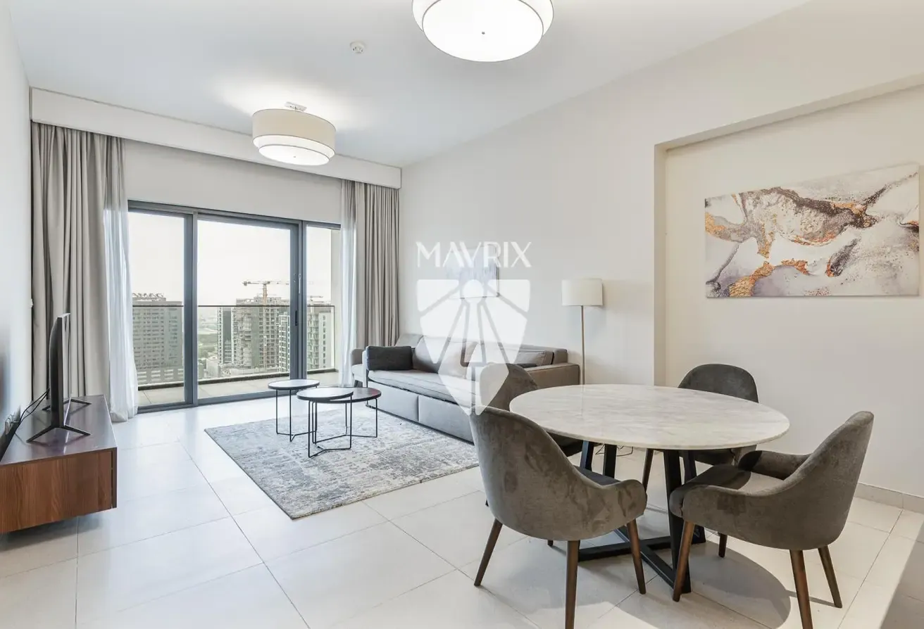 12 Cheques | Furnished | High Floor | Burj View