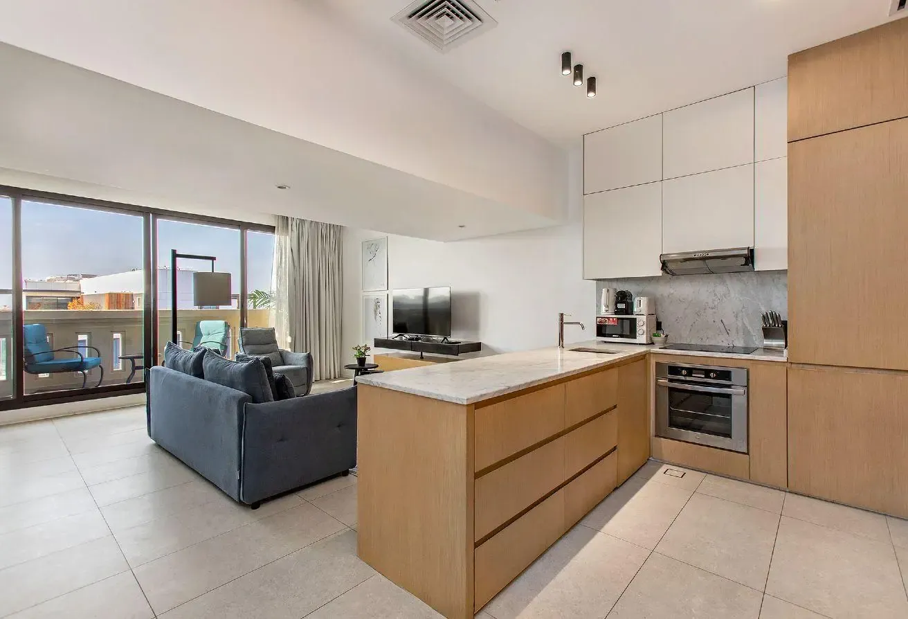 1BR Panoramic Dubai View | Private Beach & lagoon