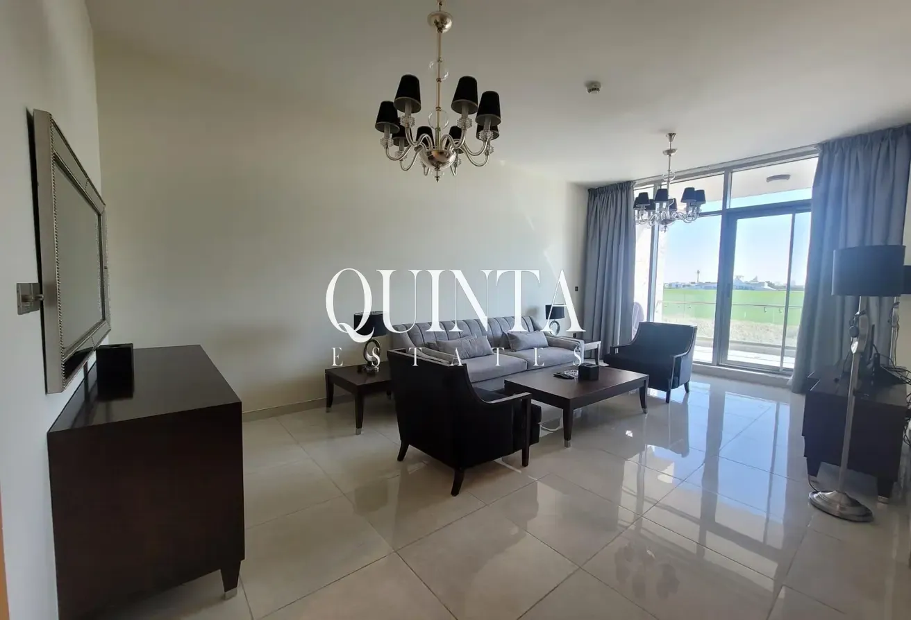 Fully Furnished |  Vacant 2BR+Maid | Golf Course