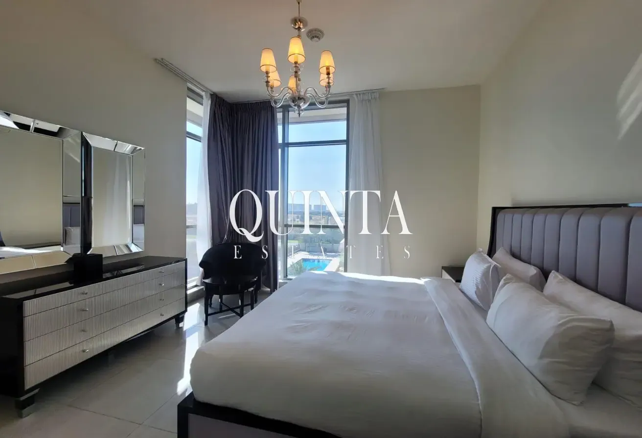 Fully Furnished |  Vacant 2BR+Maid | Golf Course