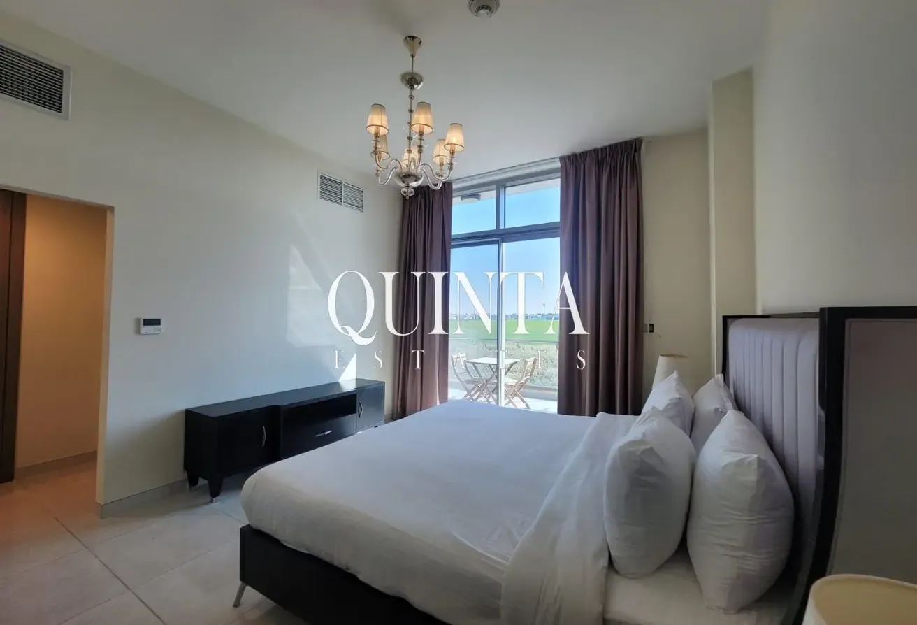 Fully Furnished |  Vacant 2BR+Maid | Golf Course
