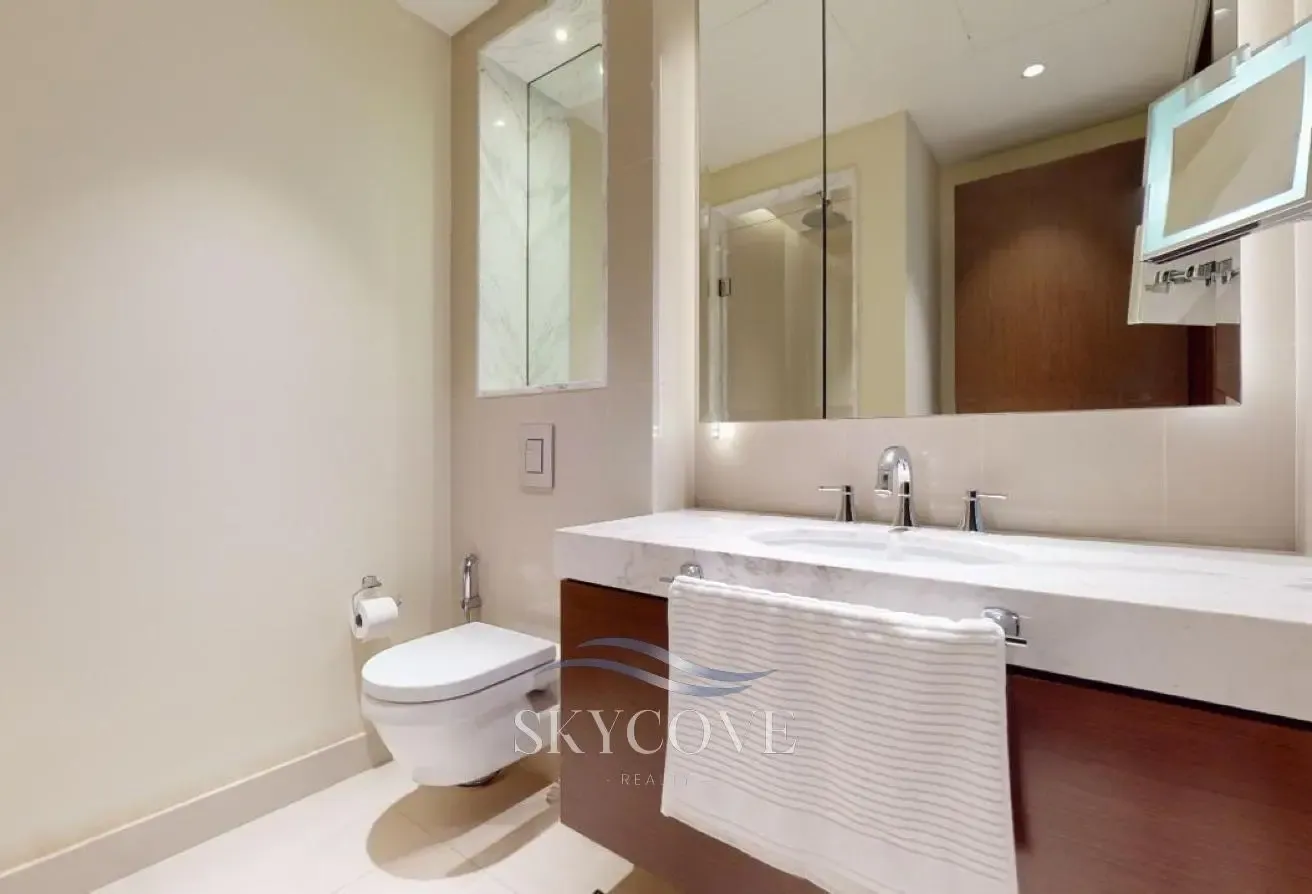 Premium 2BR | Fountain & Burj View | High Floor