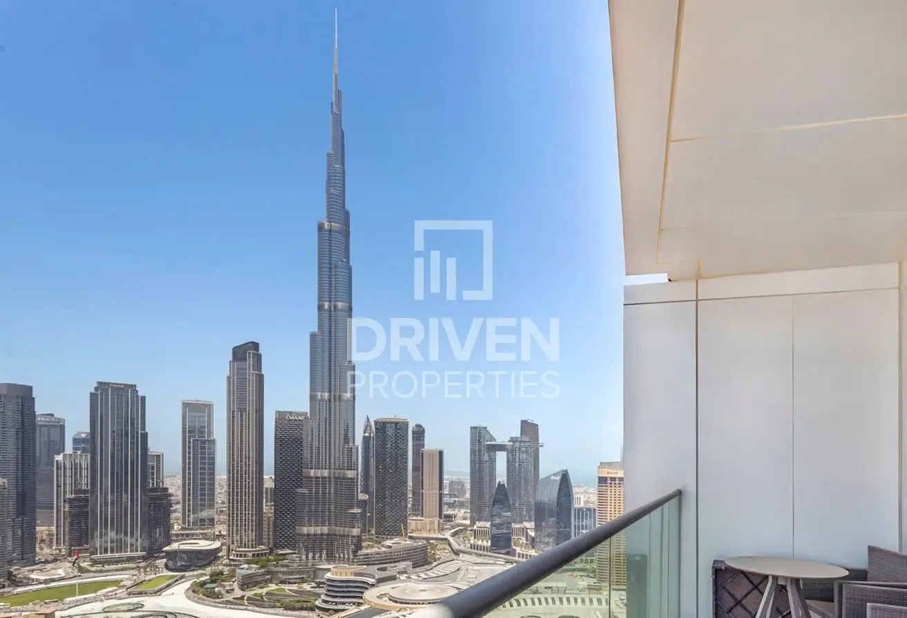 Full Fountains and Burj Khalifa View | High Floor