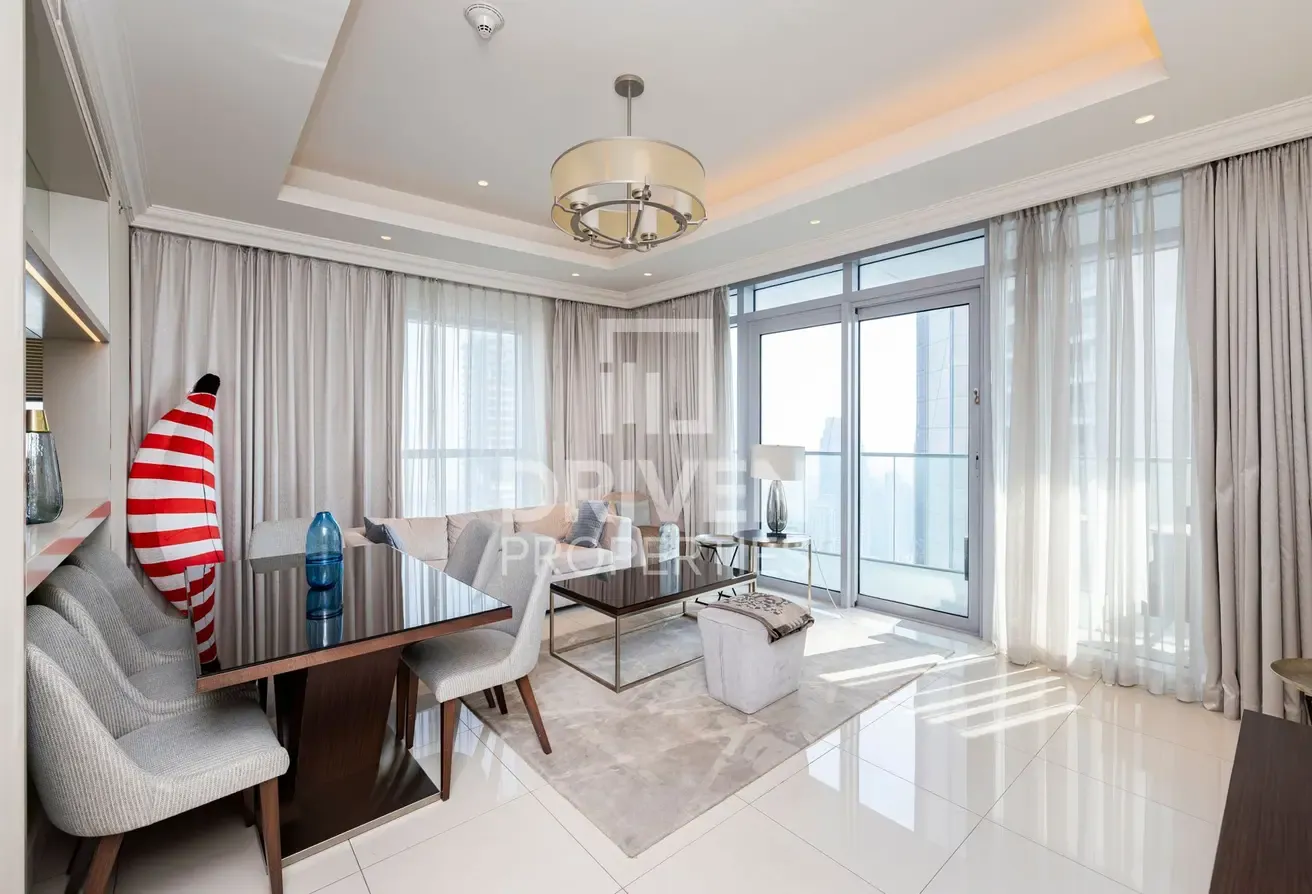 Full Fountains and Burj Khalifa View | High Floor