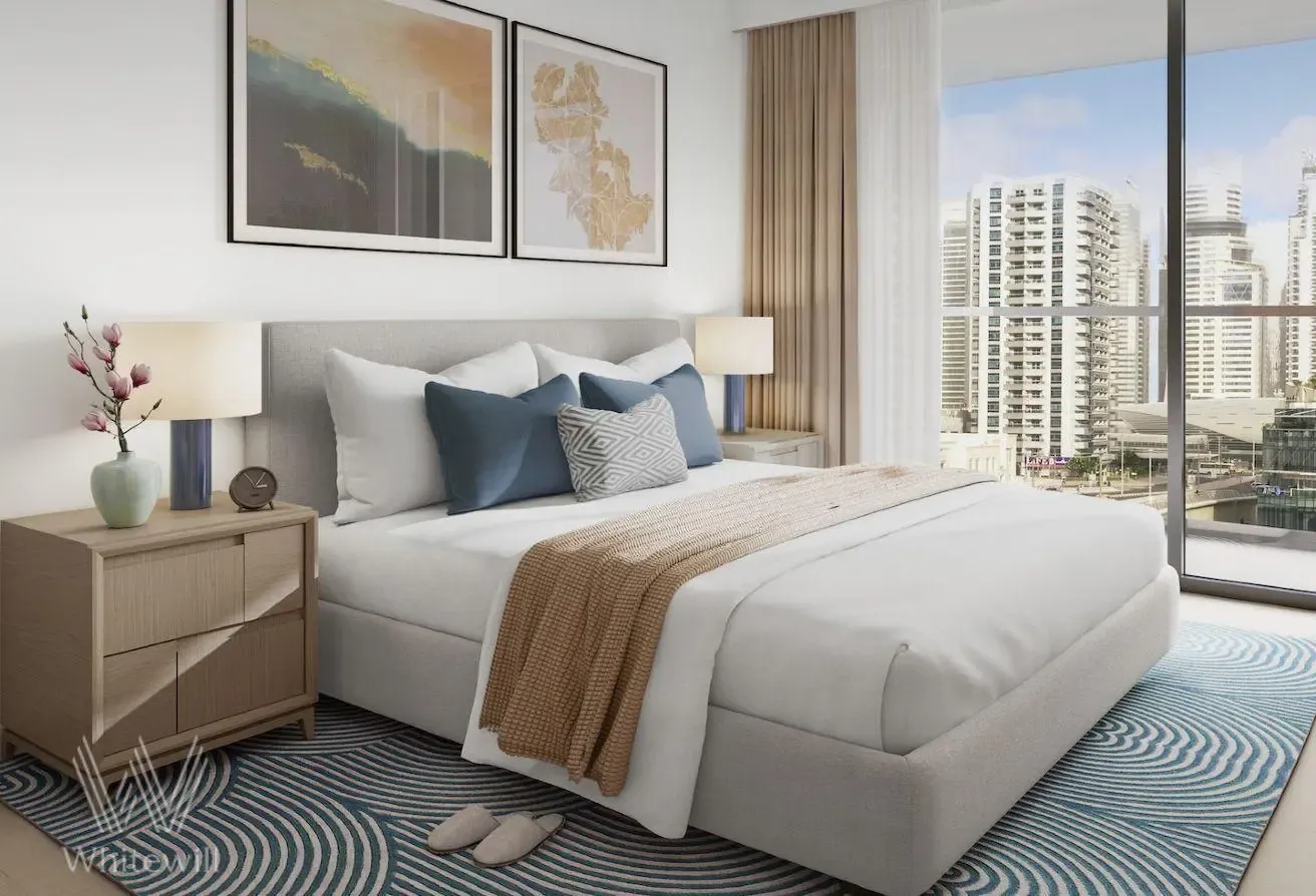Spacious Corner Unit with Scenic Marina Views
