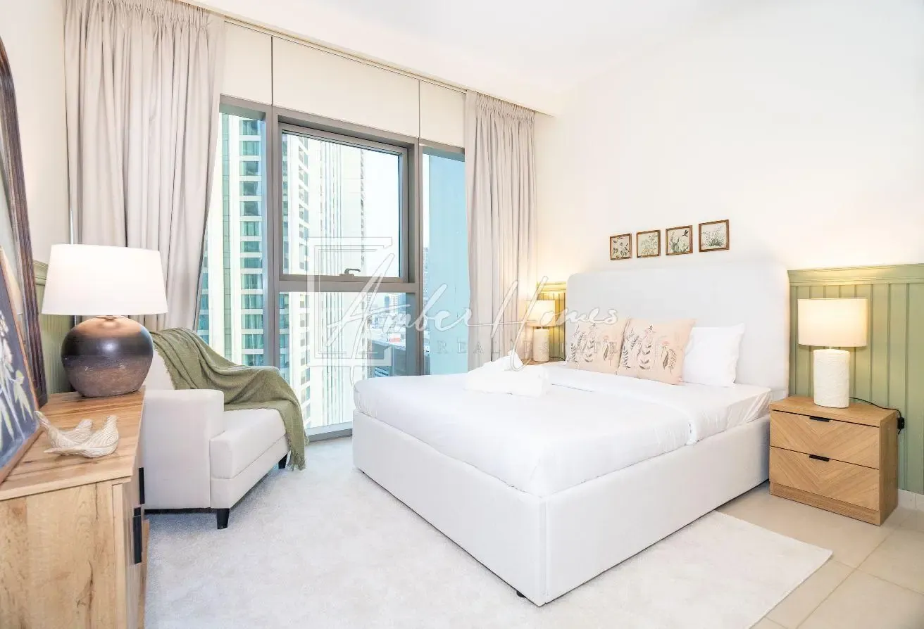 3BR + Maid | Burj Khalifa view | fully furnished