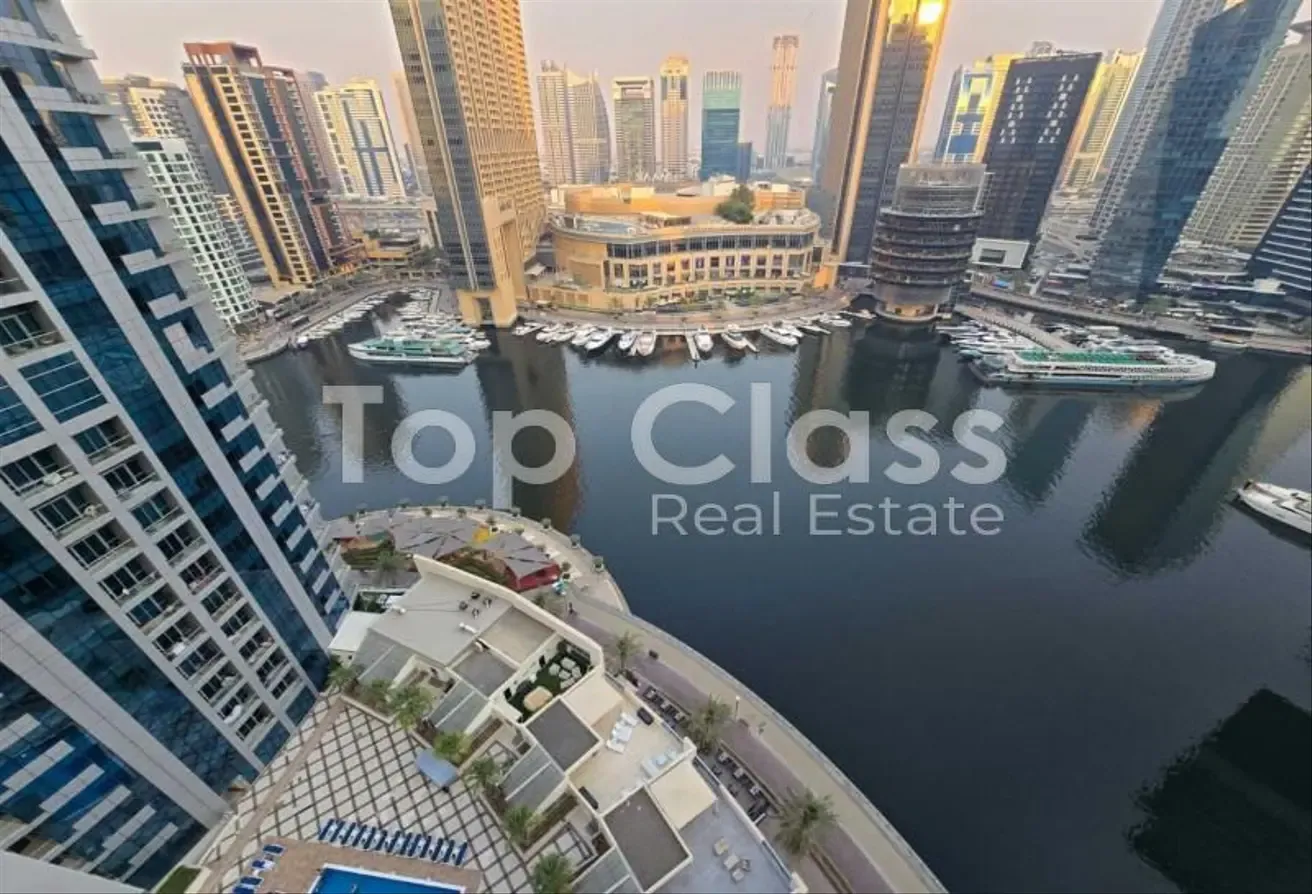 Fully Furnished | Marina Views  | High Floor