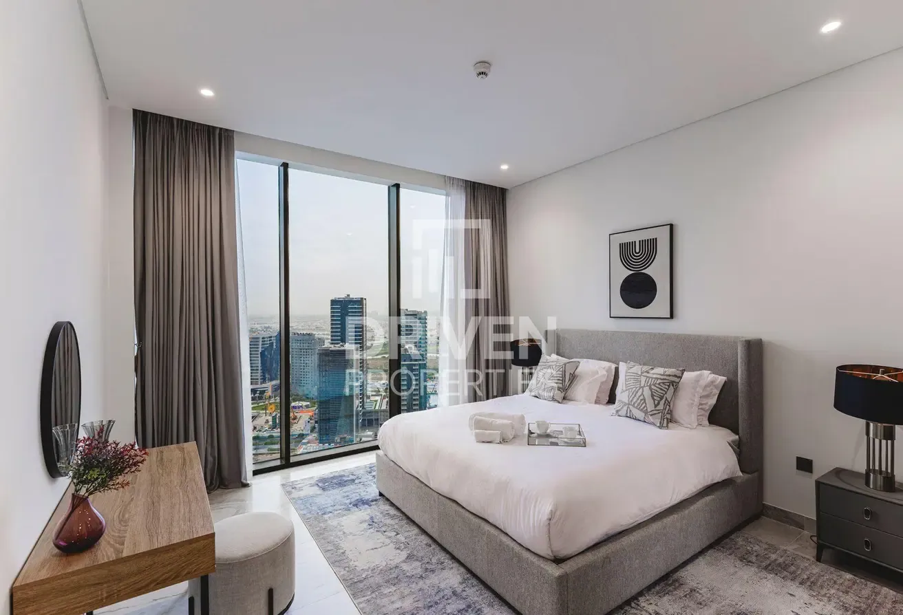 High Floor | Canal and Burj View | Furnished