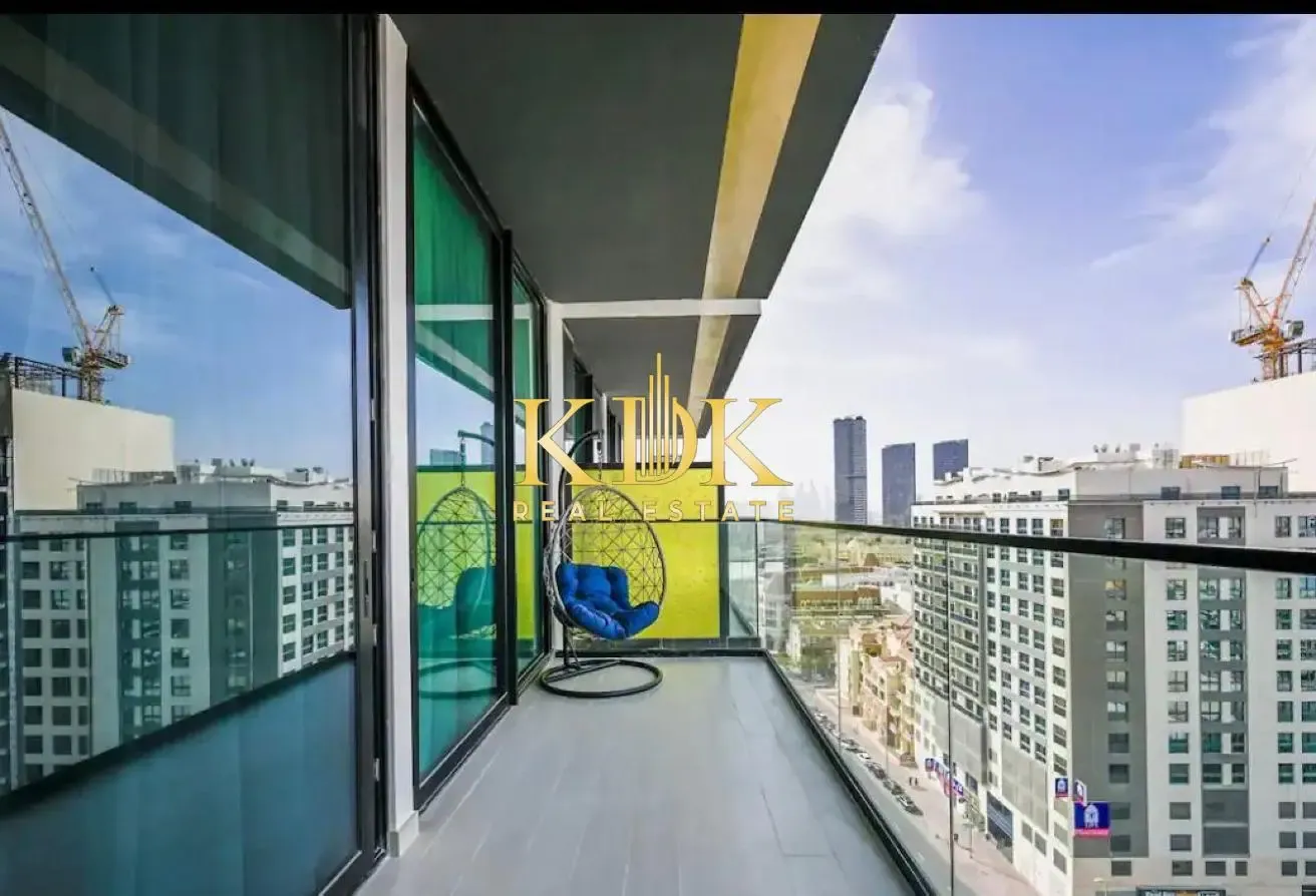 Furnished 1BR Apartment | Binghatti Amber| Balcony