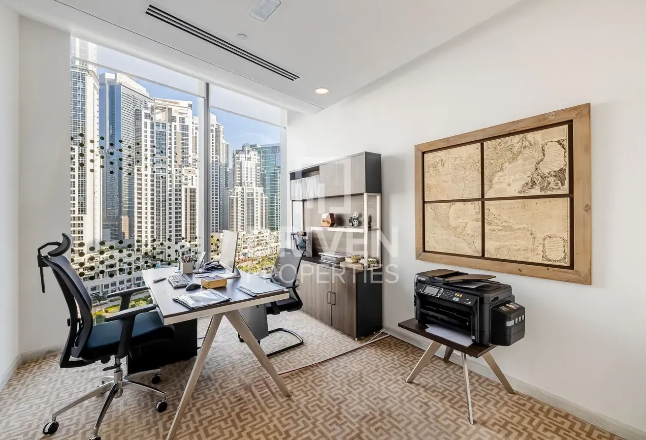 VOT | Burj View | Fitted Office with Bathroom