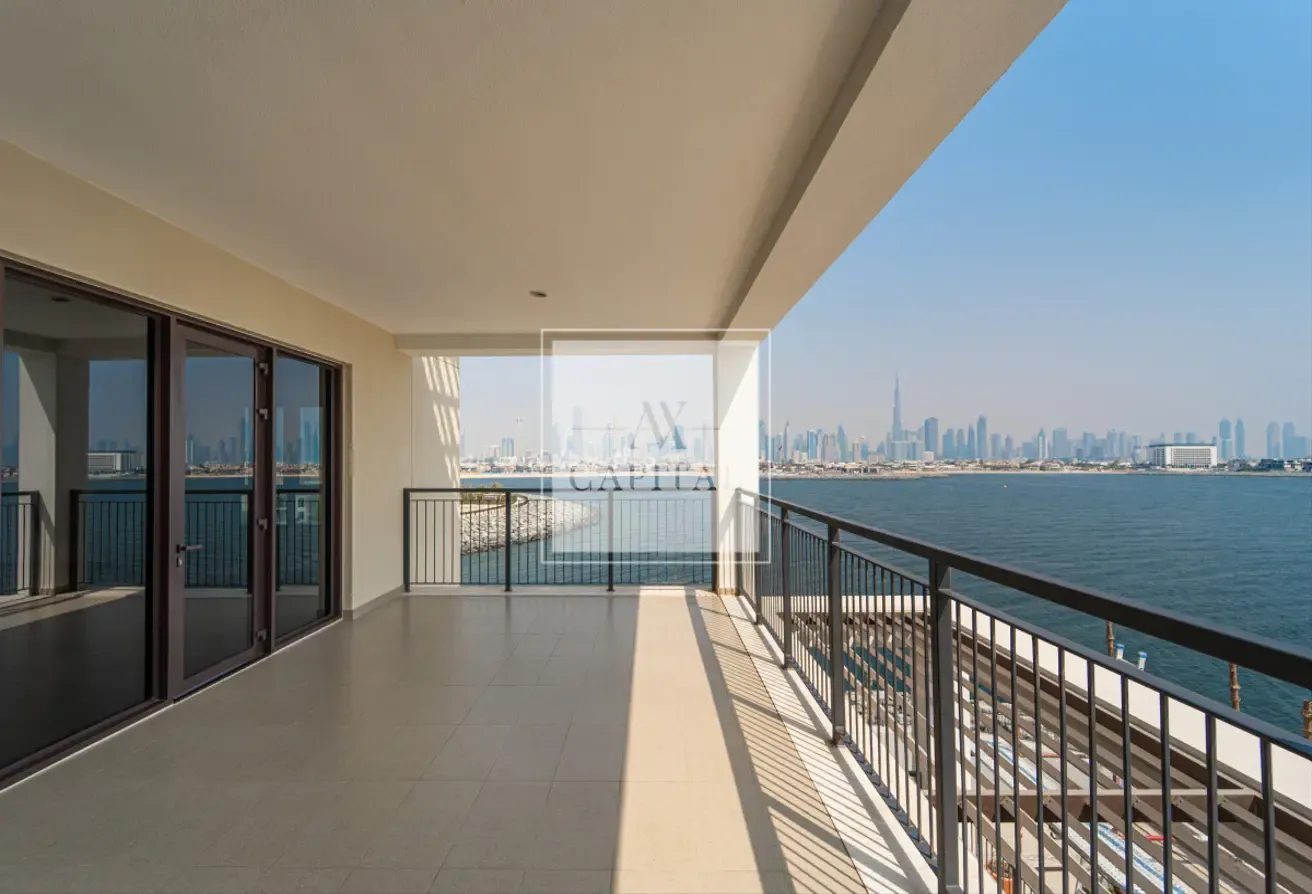 Sea and Burj Khalifa Skyline | Unique Corner Unit