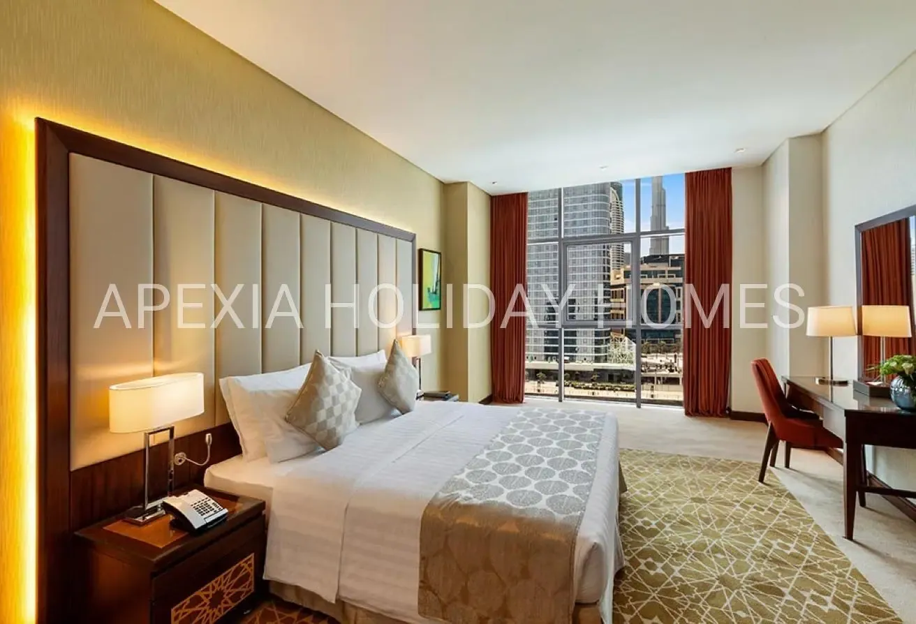 Burj & Canal View 1BR | Furnished Apartment