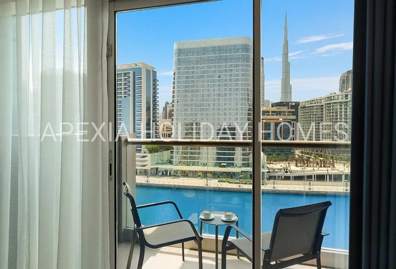 Burj & Canal View 1BR | Furnished Apartment