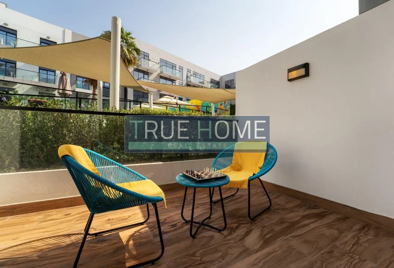 Modern 1BR | Prime Location in JVC | Pool View
