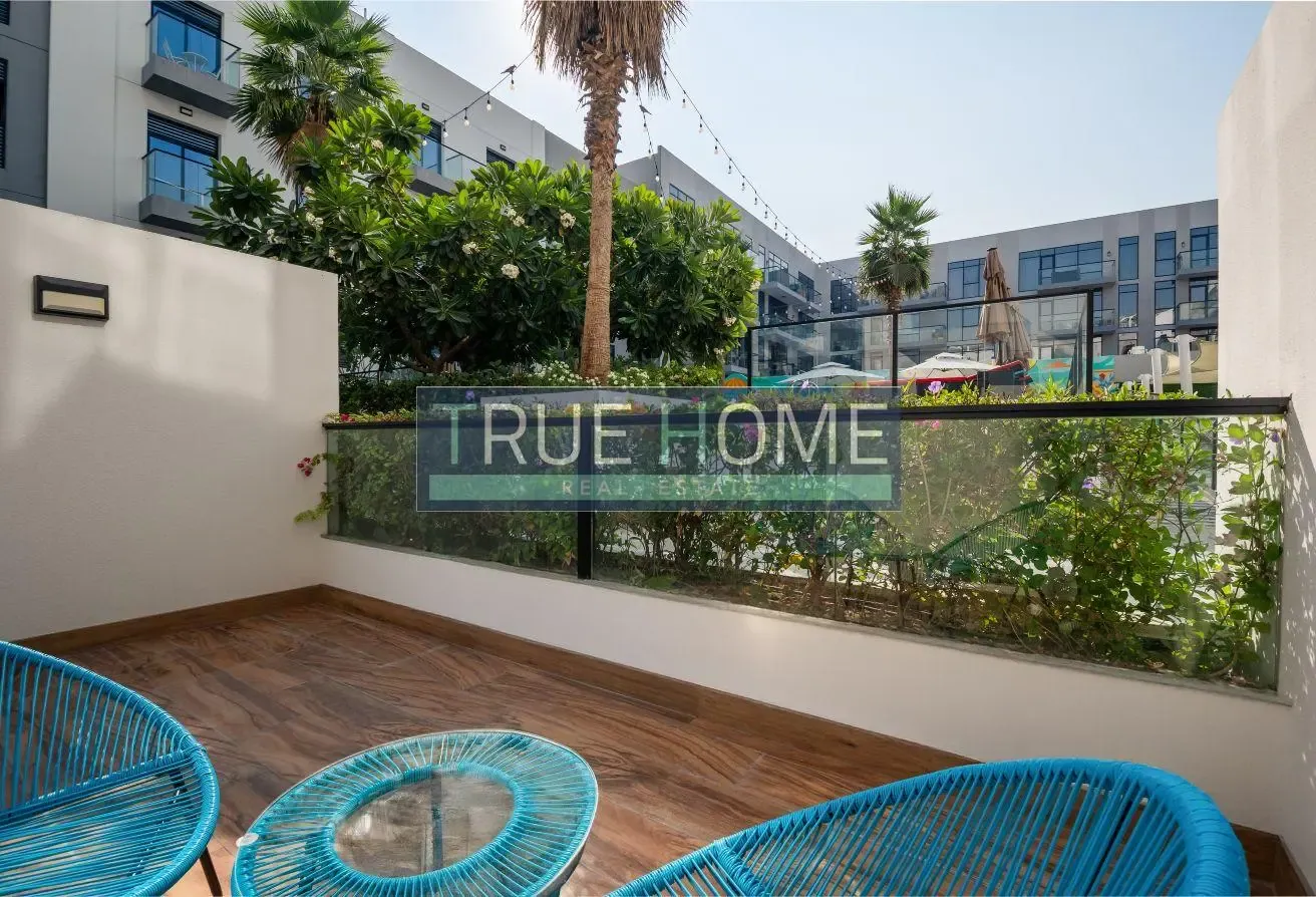 Modern 1BR | Prime Location in JVC | Pool View