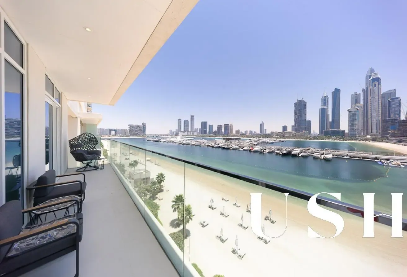 Largest 1BR | Sea and Marina skyline view
