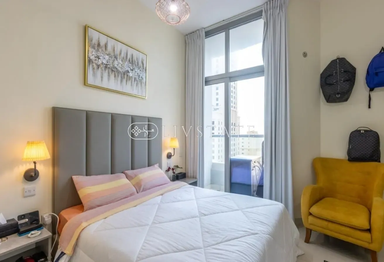 Spacious 1 BR | Marina View | High Floor