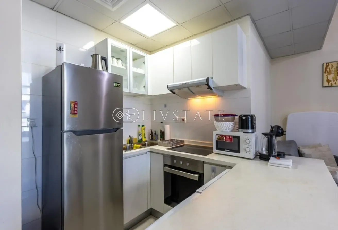Spacious 1 BR | Marina View | High Floor