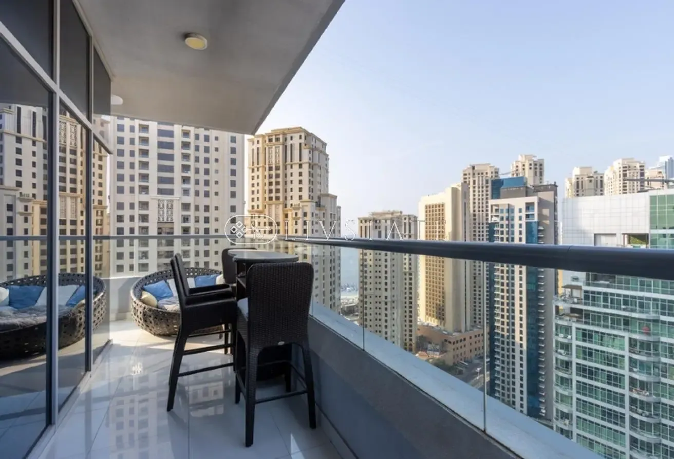 Spacious 1 BR | Marina View | High Floor