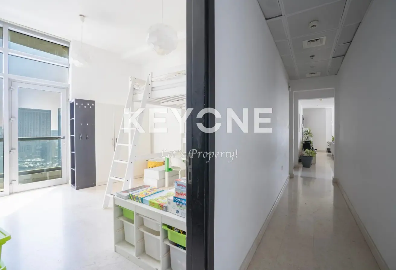 Furnished 3BR | High Floor | Full Marina view