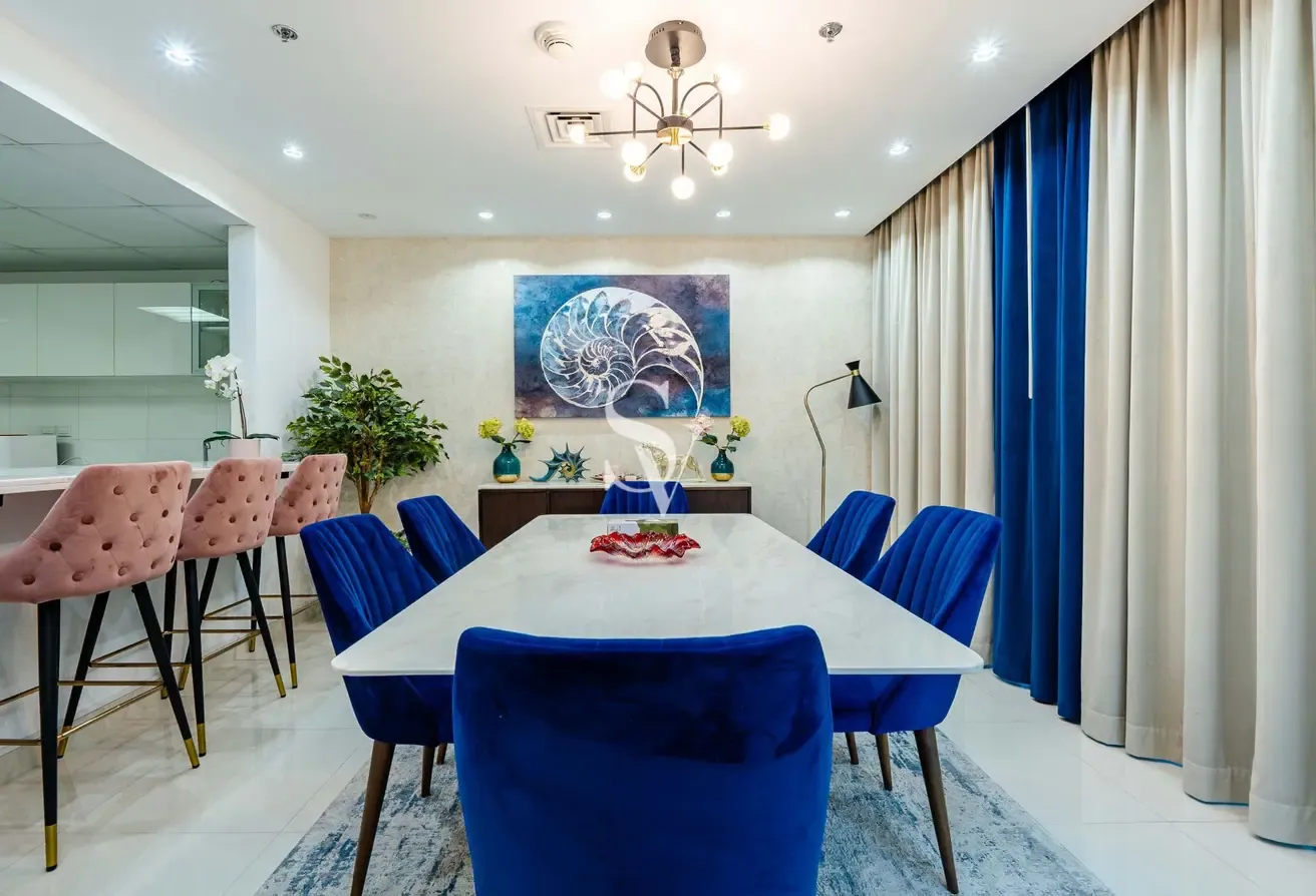 Fully Furnished | 3 Bedroom+Maid | Next to Metro