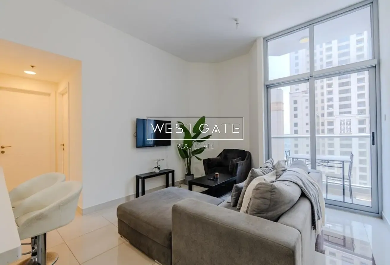 JBR and Marina View | 2BR | High Floor | Furnished