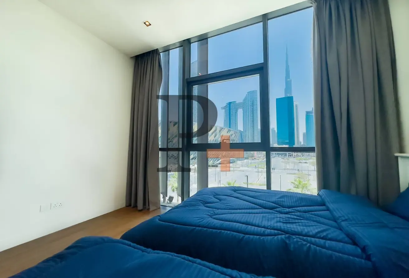 Luxury Fully Furnished 2BR + Maid | Burj & Coca-Cola Arena View | Italian Interior