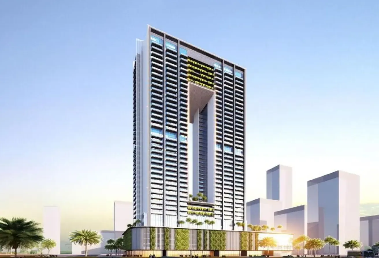 Modern studio | Sky Gate Tower | Views of the pool
