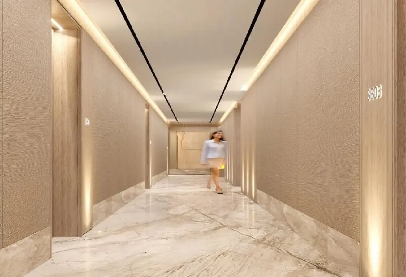 Modern studio | Sky Gate Tower | Views of the pool