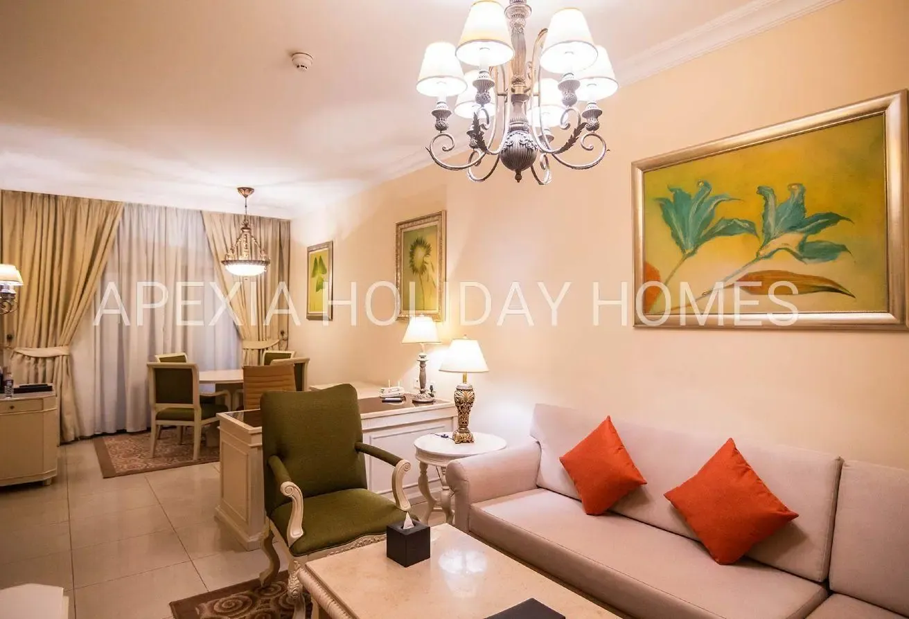 Skyline View 2BR | Private Balcony | Fully Service
