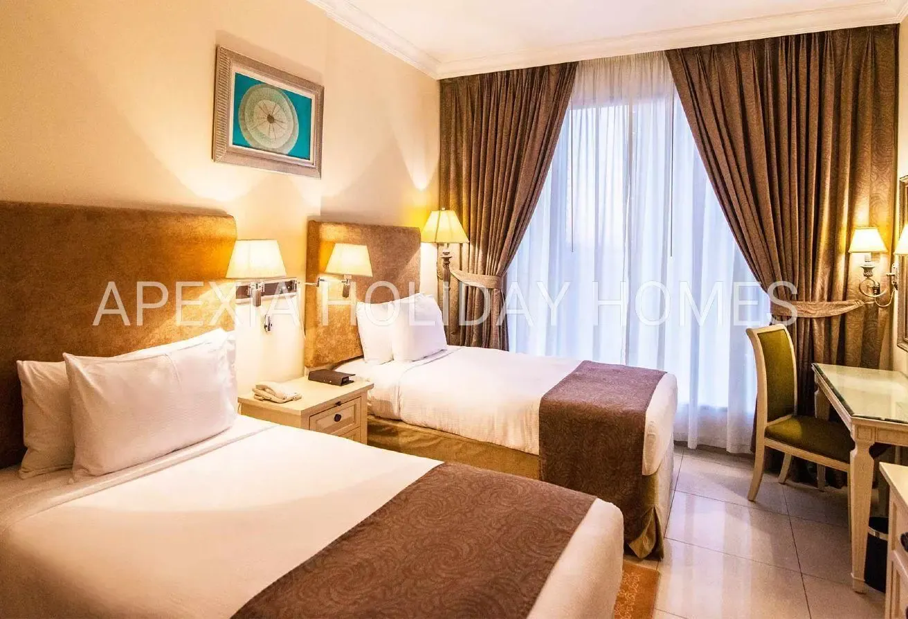 Skyline View 2BR | Private Balcony | Fully Service