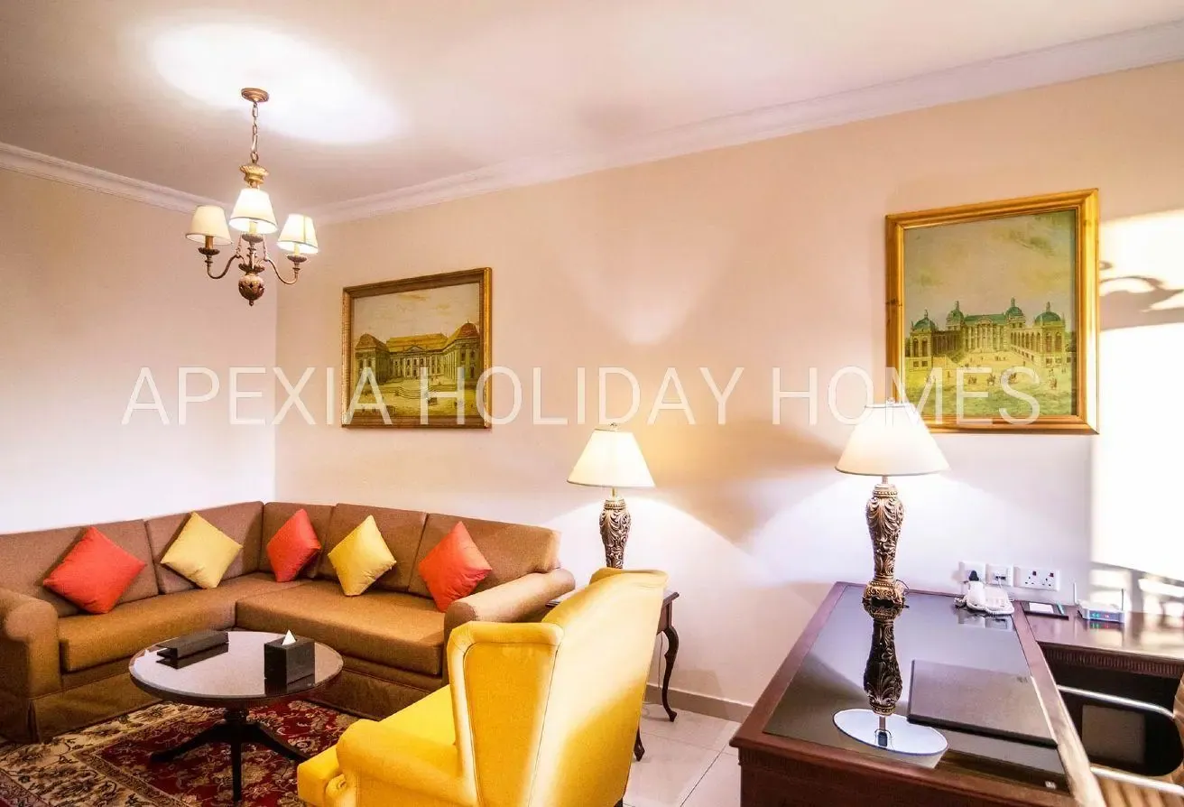 Skyline View 2BR | Private Balcony | Fully Service
