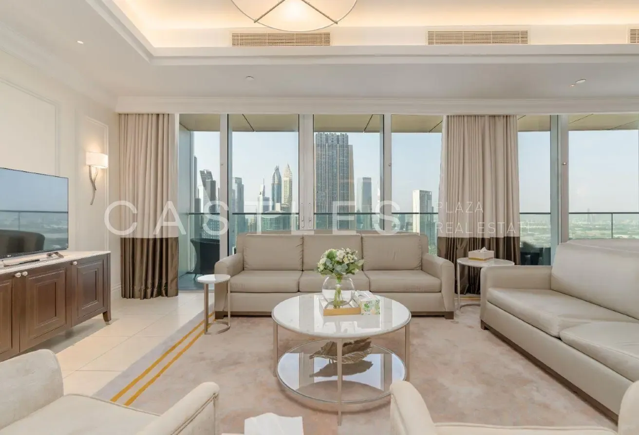 High-Floor 4BR Penthouse | Furnished | Zabeel View