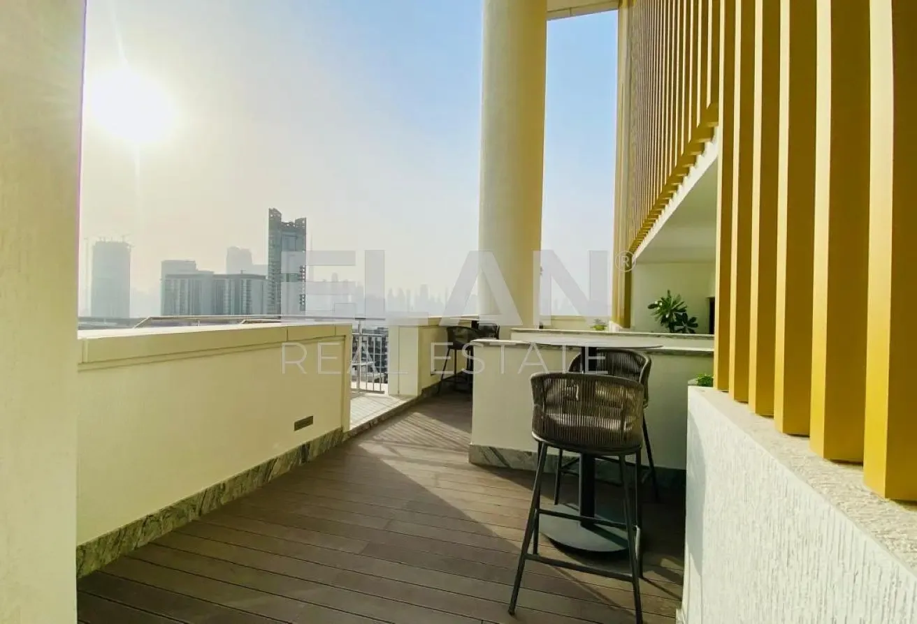 3 Bed+Maids| Burj View| High Floor|Ready To Move