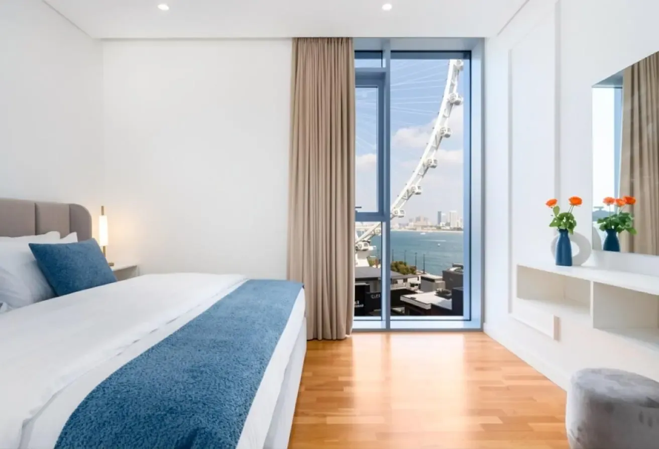 High floor | Amazing view | Furnished | Maid room