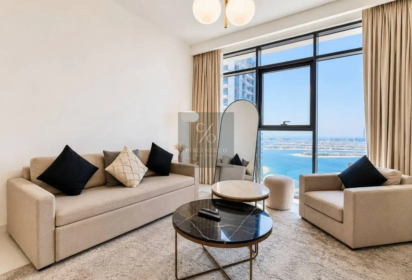 Marina&Palma View | FULL Furnished | High-Floor