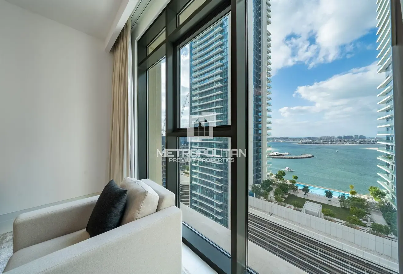 Palm and Marina View I Vacant I Furnished By Emaar