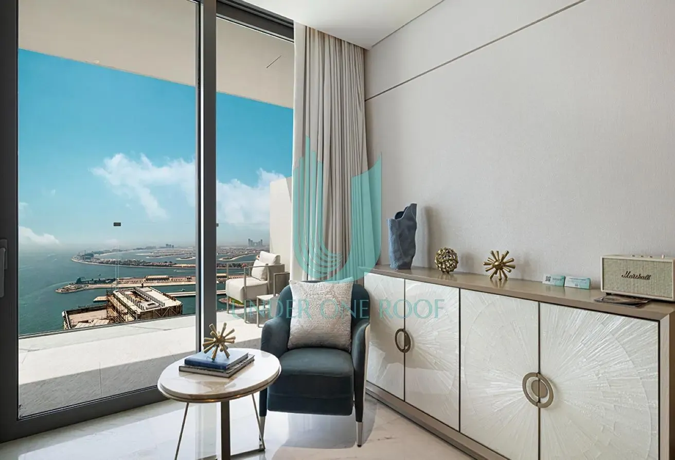 Furnished 1BR l Beachfront Luxury l Full Sea Views