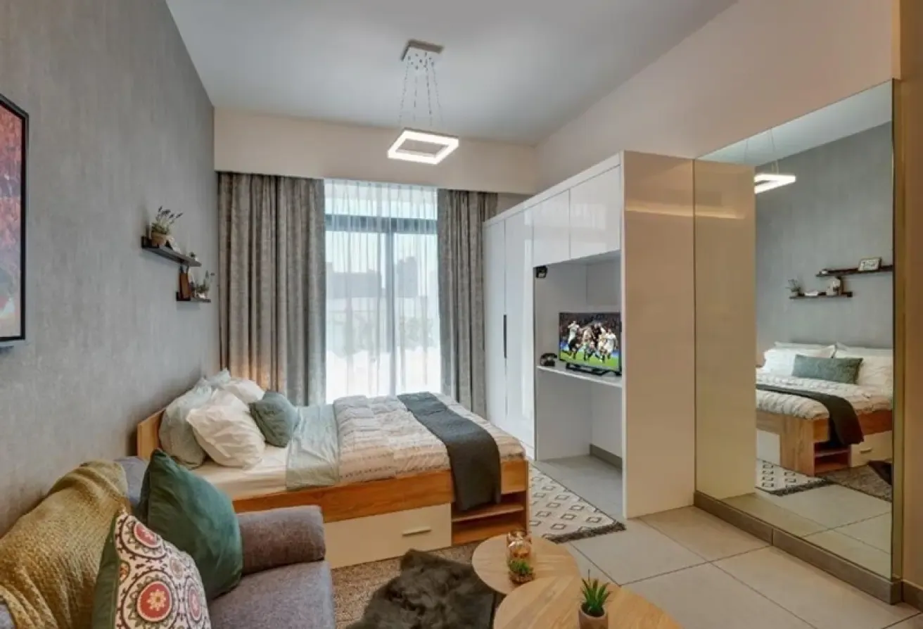 Spacious studio with big terrace| Fully furnished