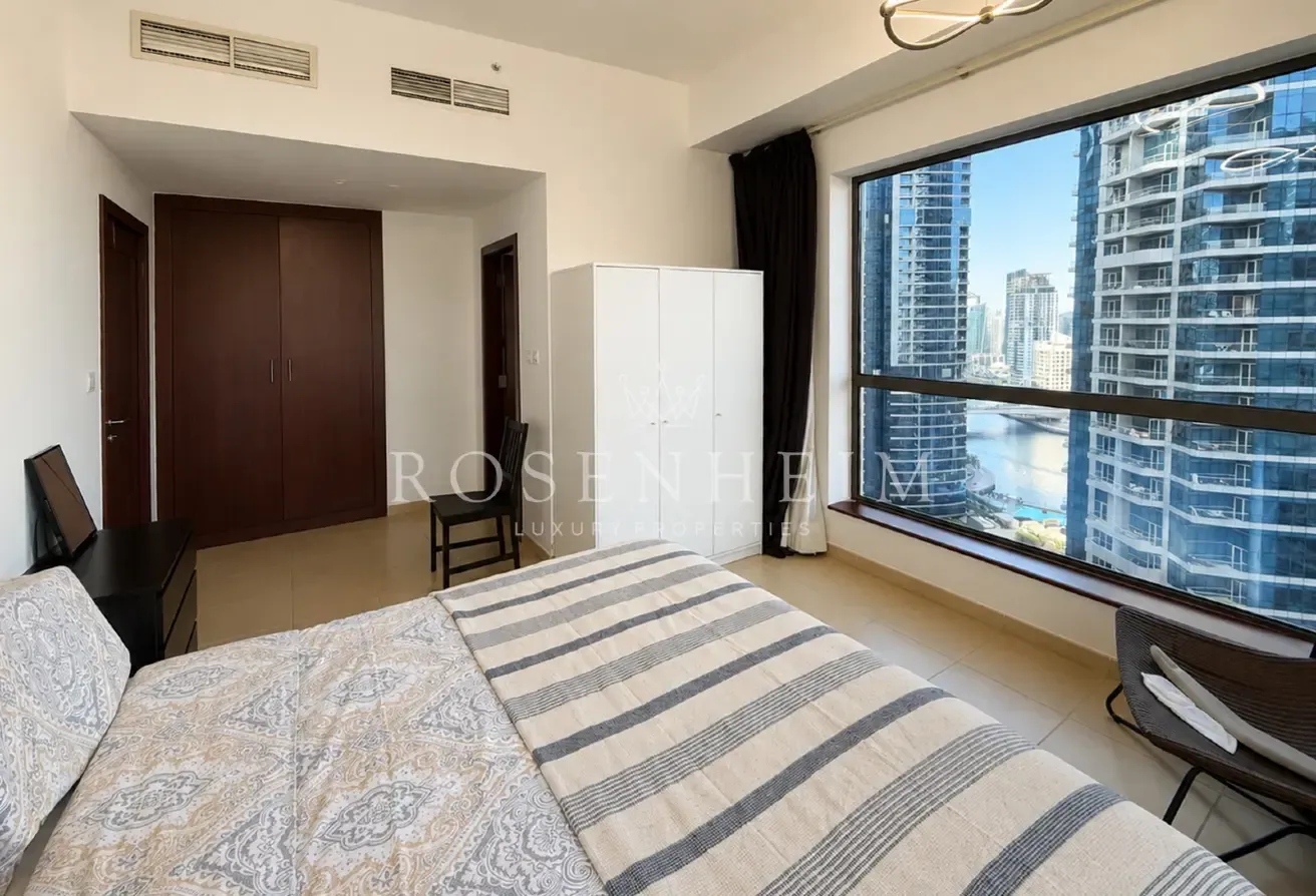 Open Marina Views |  Fully Furnished |  High Floor